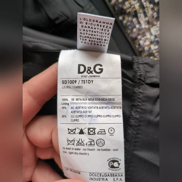 Dolce & Gabanna Midi  Sheath Dress EU 46/US M Acetate Sequin Print Silk - Picture 16 of 17